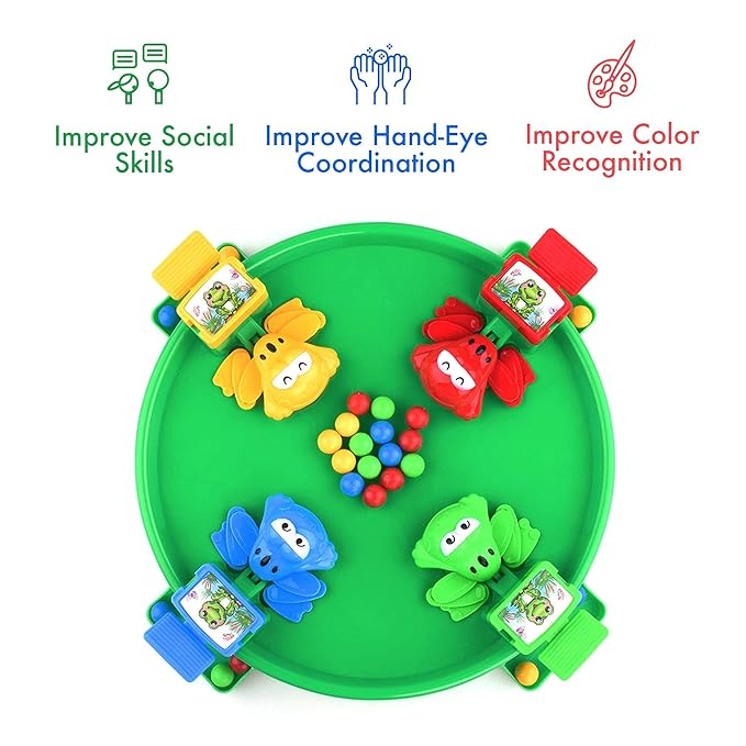 Funnoys Frog Eat Beans multi-player Game | Fast-Paced Action Game for Kids | Hungry Frogs Eat the Beans!