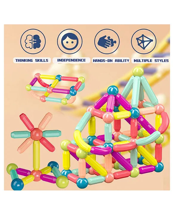 Funnoys Magnetic sticks Building Blocks | Learning, Activity Construction Kit